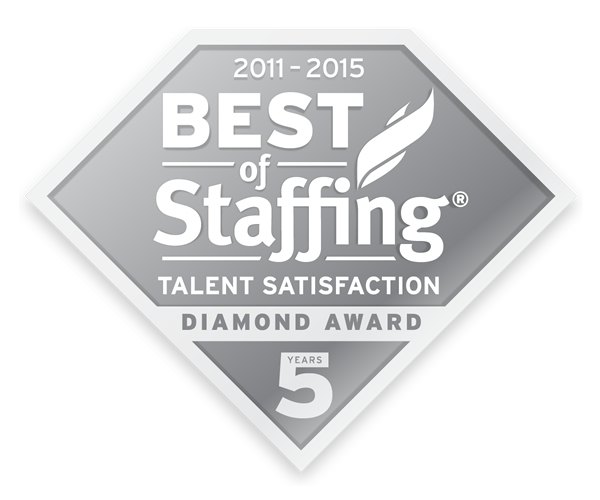 2011-2015 best of staffing talent satisfaction diamond award 5