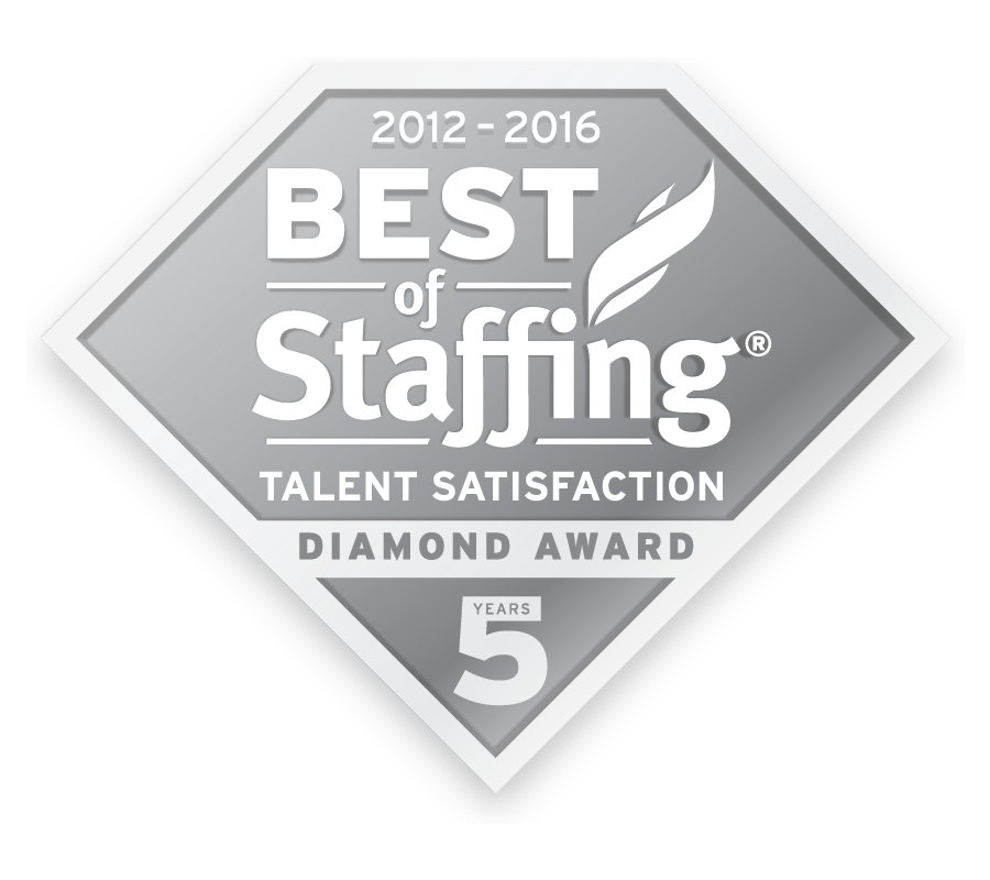 2012-2016 best of staffing talent satisfaction diamond award 5