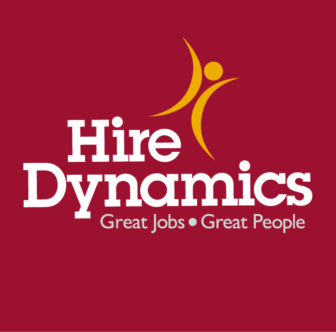 hire dynamics great jobs  great people logo