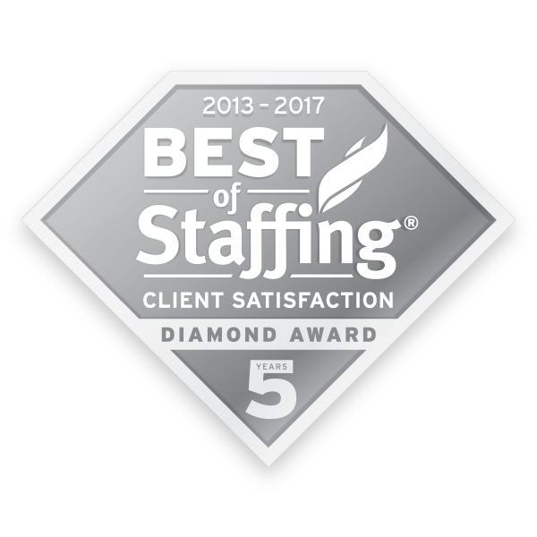 2013-2017 Best of Staffing Client Satisfaction Diamond Award 5