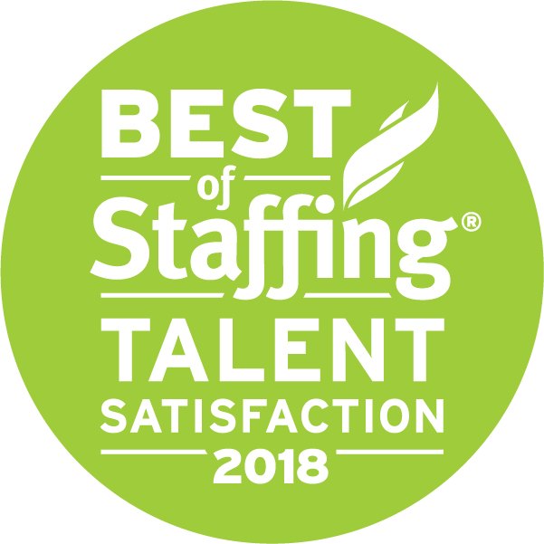 best of staffing talent satisfaction 2018 badge